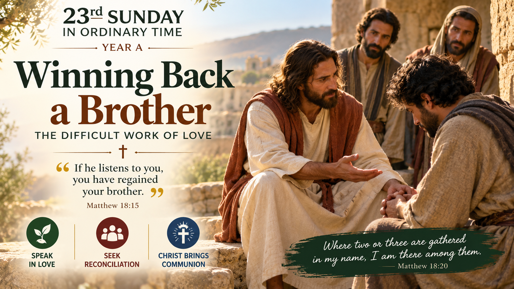 23rd Sunday in Ordinary Time – Year A